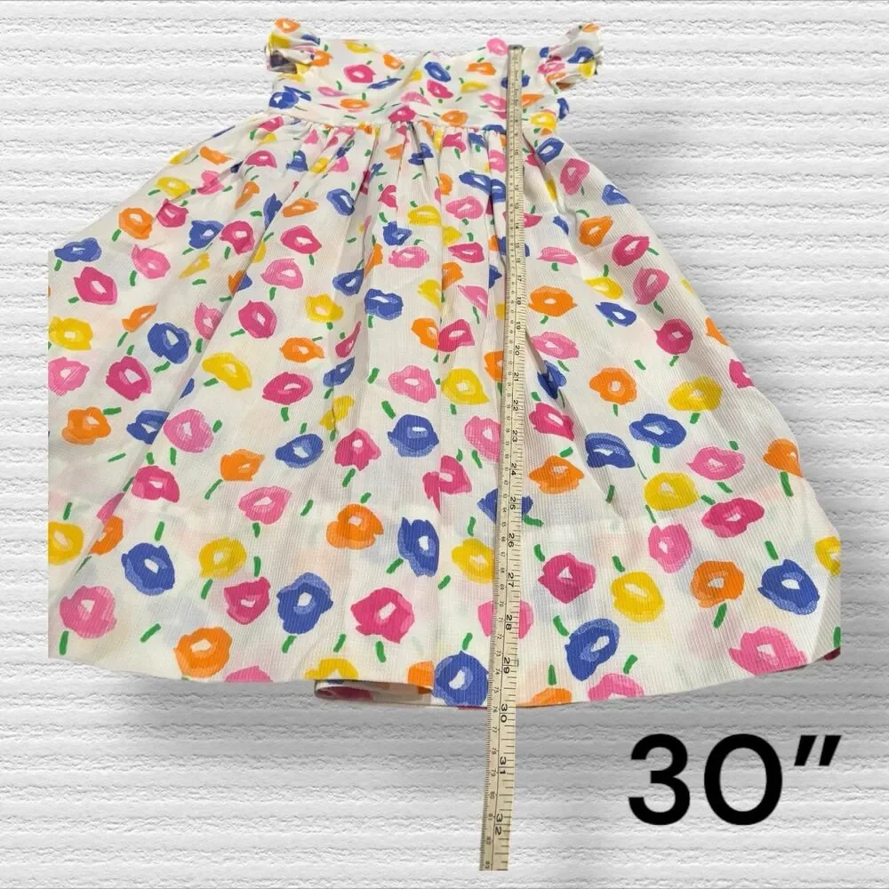 Handmade Colorful Floral Spring Dress 6x